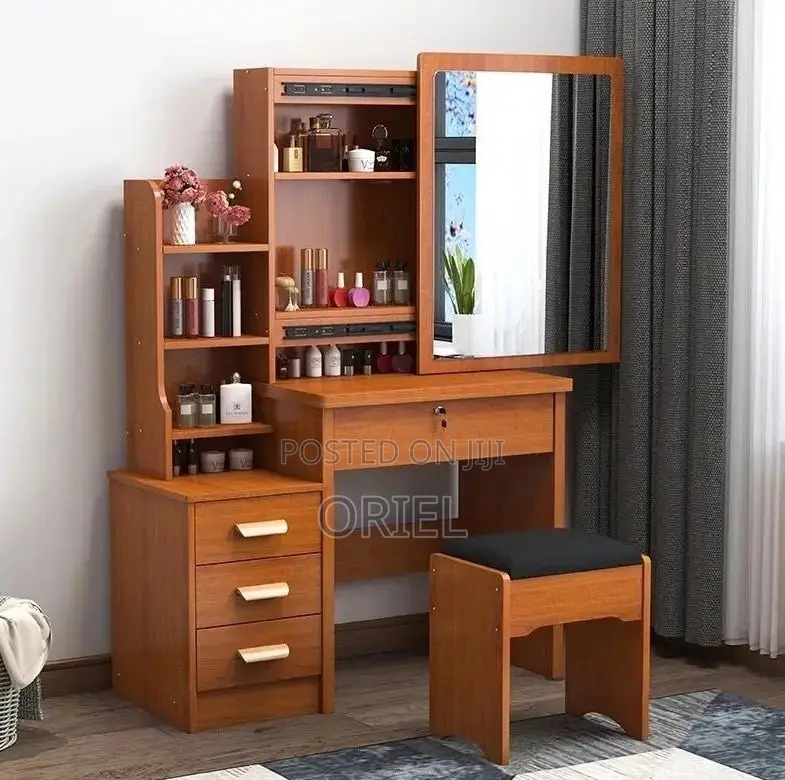 Dressing Table; Chic Bedroom Cosmetic Organizer Table