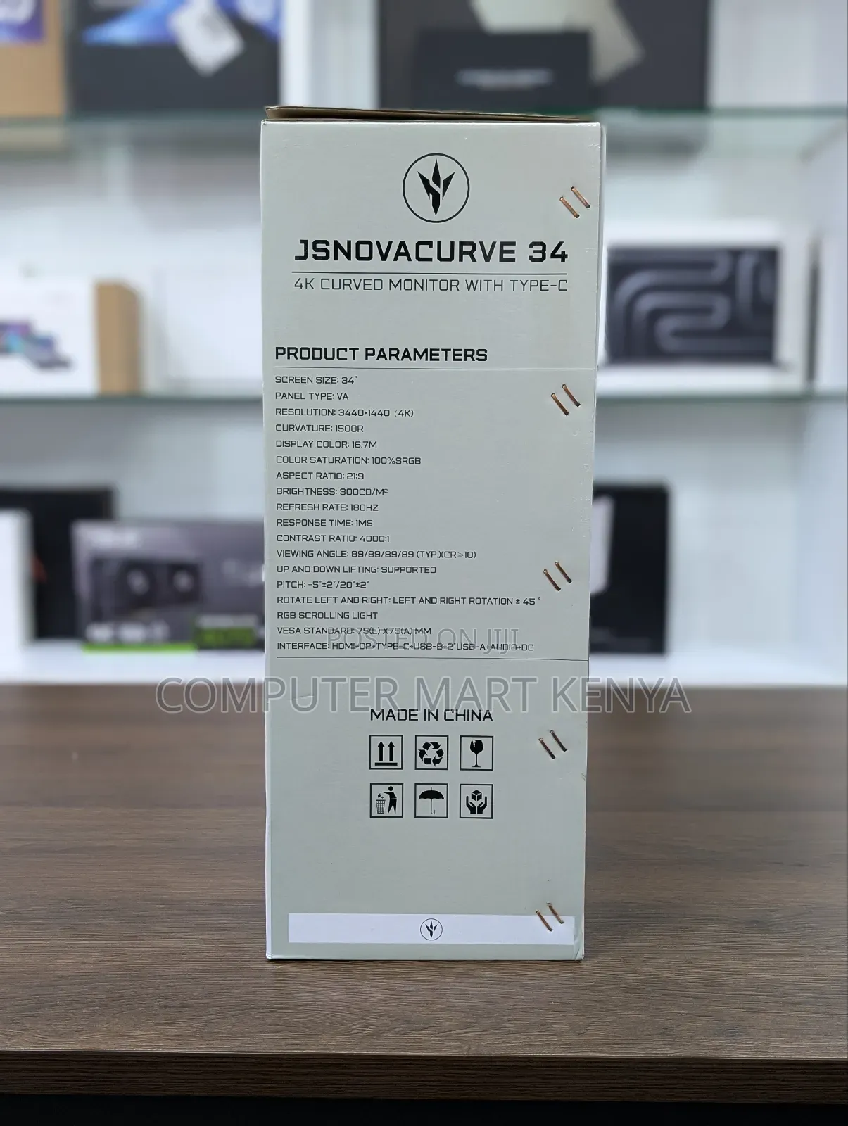 New Jsnovacurve 34inch 4k Monitor With Type C