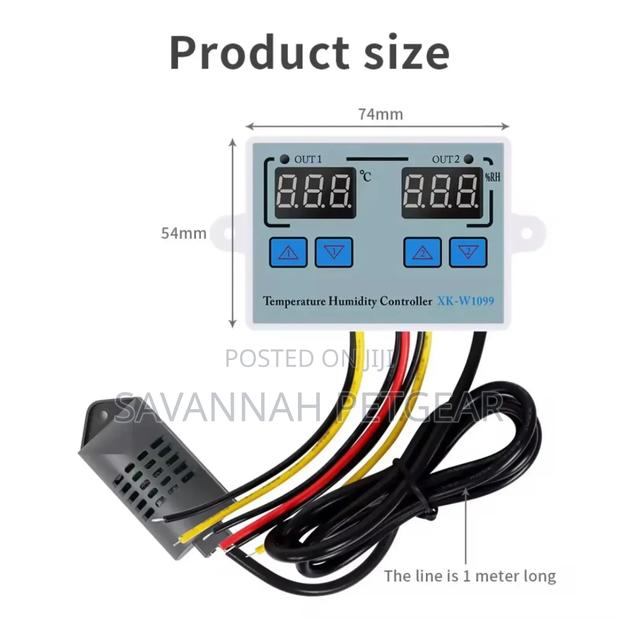 Xk-W1099 Temperature and Humidity Controller Digital Thermostat