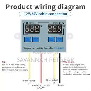 Xk-W1099 Temperature and Humidity Controller Digital Thermostat