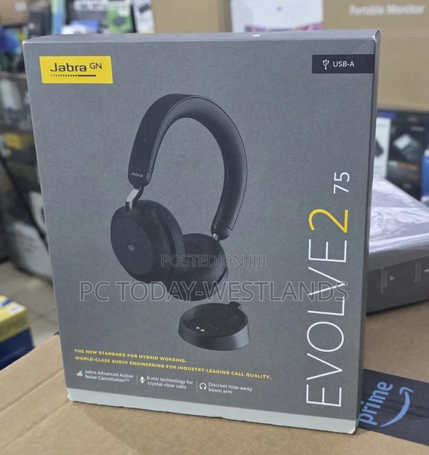 Jabra Evolve2 75 Stereo Wireless Headset Ms Teams Noise-Canceling - thumbnail 7