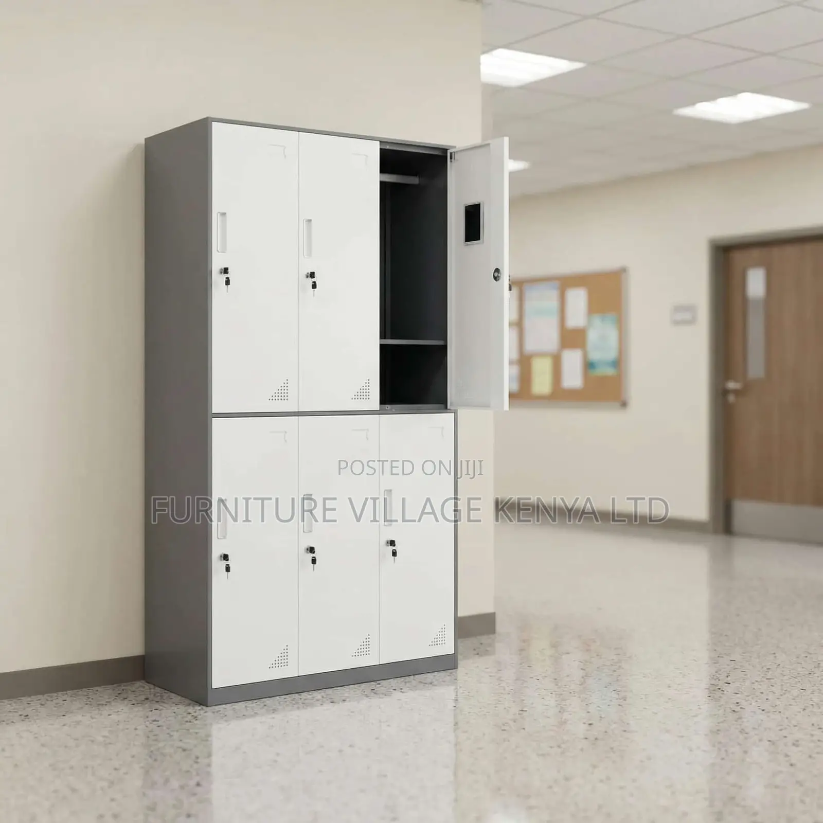 Office Cabinet; 6 Doors Metal Locker Storage Cabinet