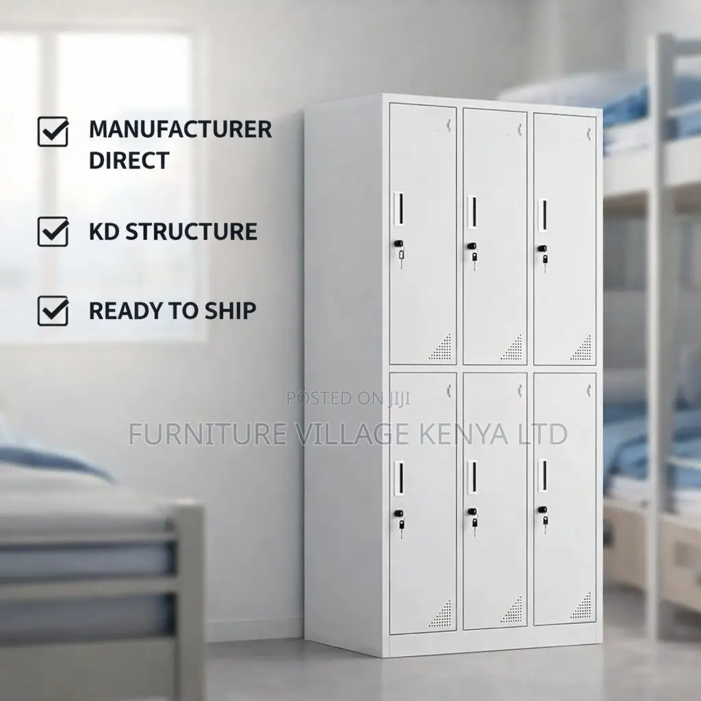 Office Cabinet; 6 Doors Metal Locker Storage Cabinet
