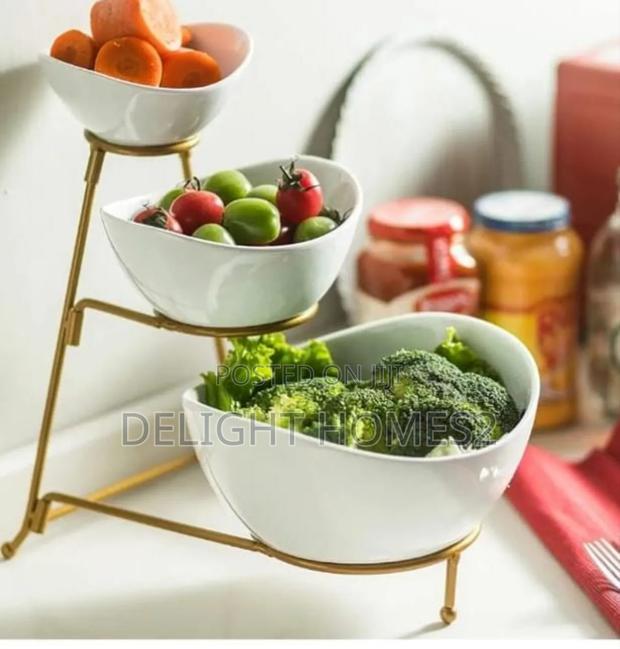 3 Step 3 PCS Fruit Bowl With Stand-Jim