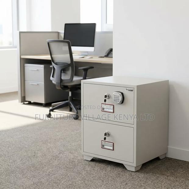 Office Cabinet; 2-drawer Fireproof Office Safe Cabinet - thumbnail 4