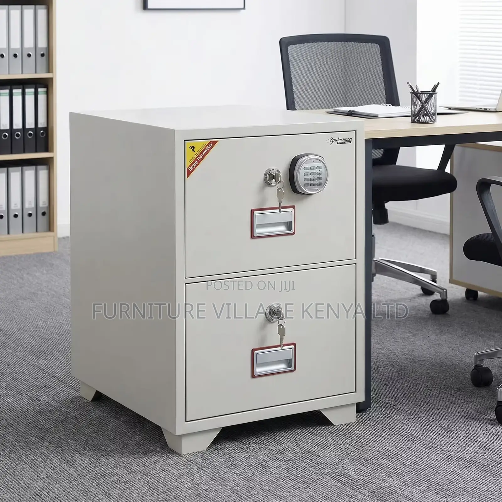 Office Cabinet; 2-drawer Fireproof Office Safe Cabinet
