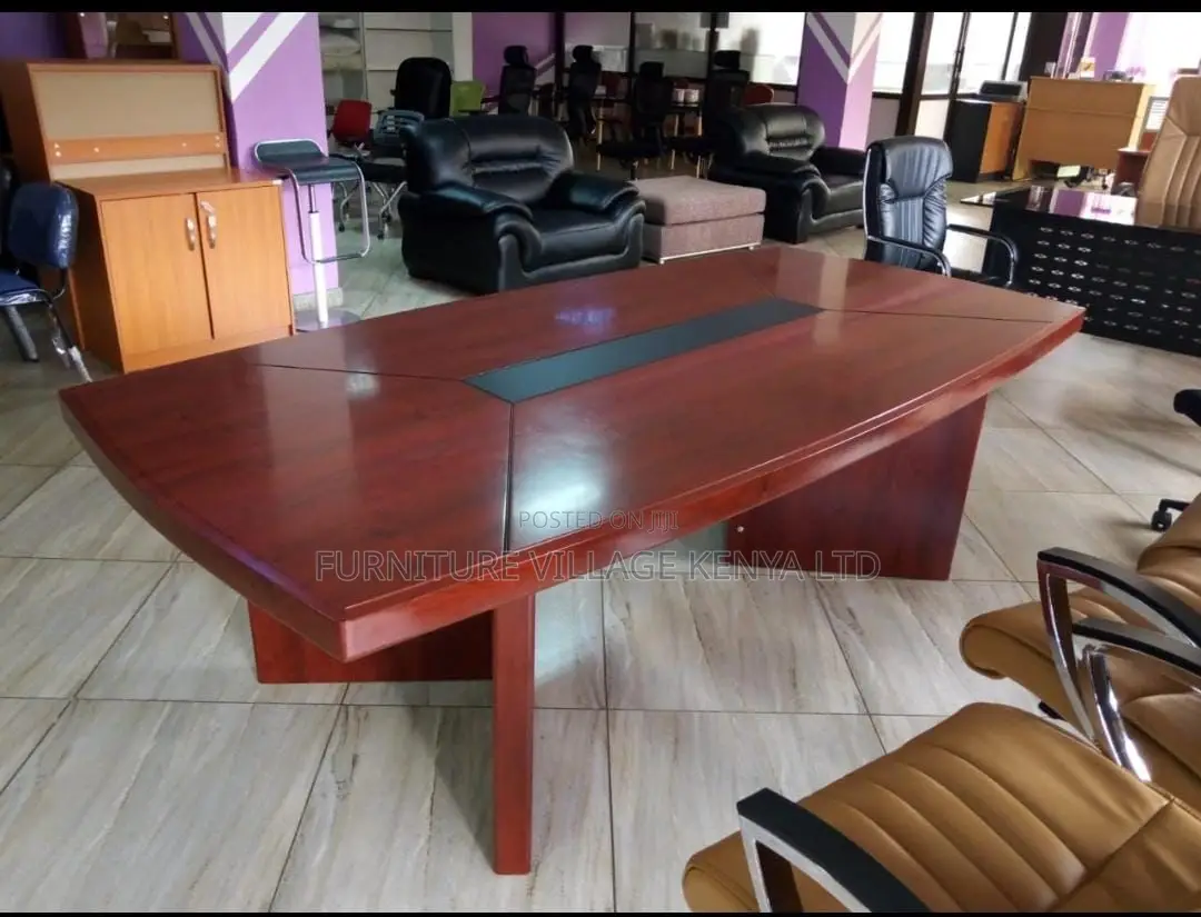 Boardroom Table; 3.5m Mahogany Finish Executive Conference Table