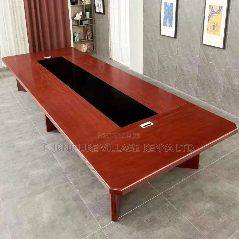 Boardroom Table; 3.5m Mahogany Finish Executive Conference Table