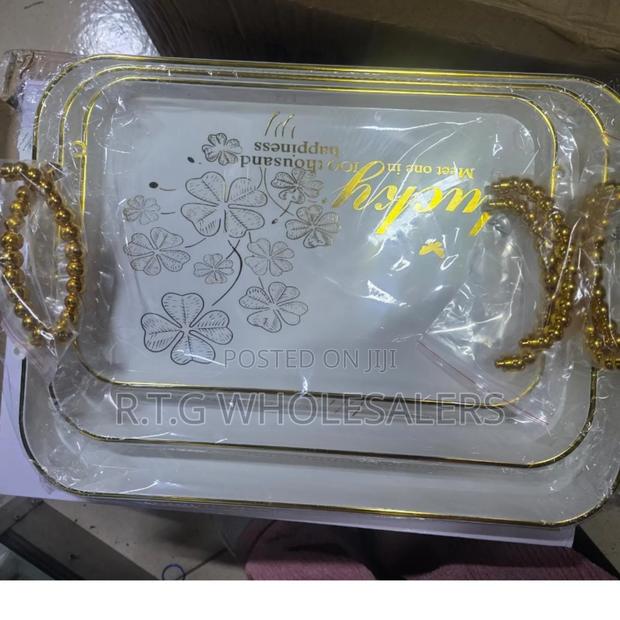 3-Piece Acrylic Tray Set – Stylish Durable