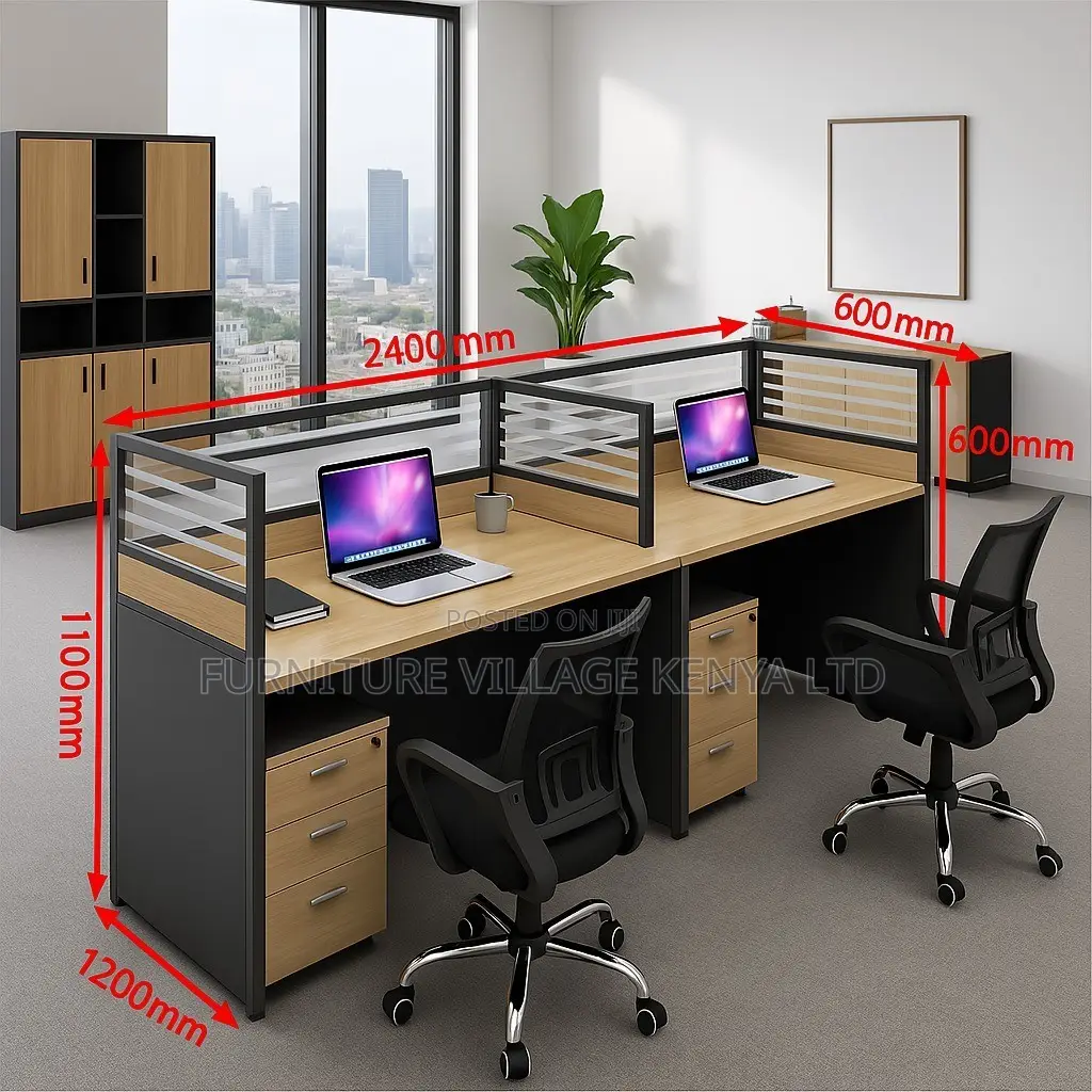 Workstation; 2 Way Straight Office Working Area