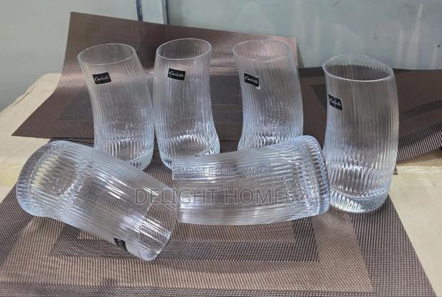 6 PCS 360ml Ripped Glasses 
Durable High Quality-Jim