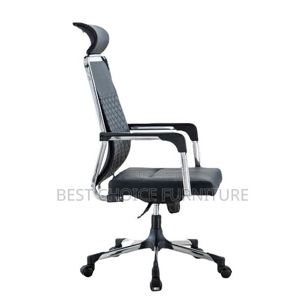 Office Chair : High-Back Executive Office Chair With Quilted Design, - thumbnail 3
