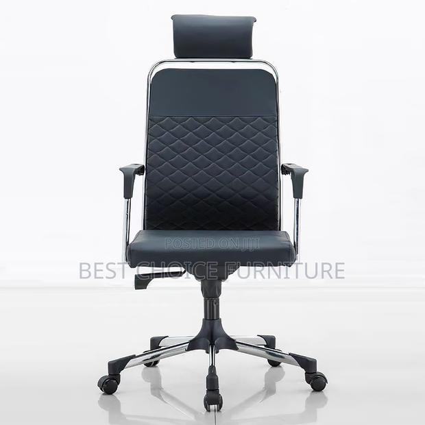 Office Chair : High-Back Executive Office Chair With Quilted Design, - thumbnail 4