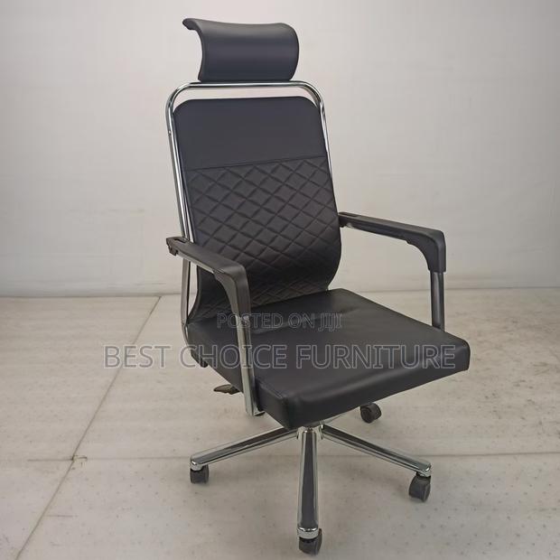 Office Chair : High-Back Executive Office Chair With Quilted Design, - thumbnail 7
