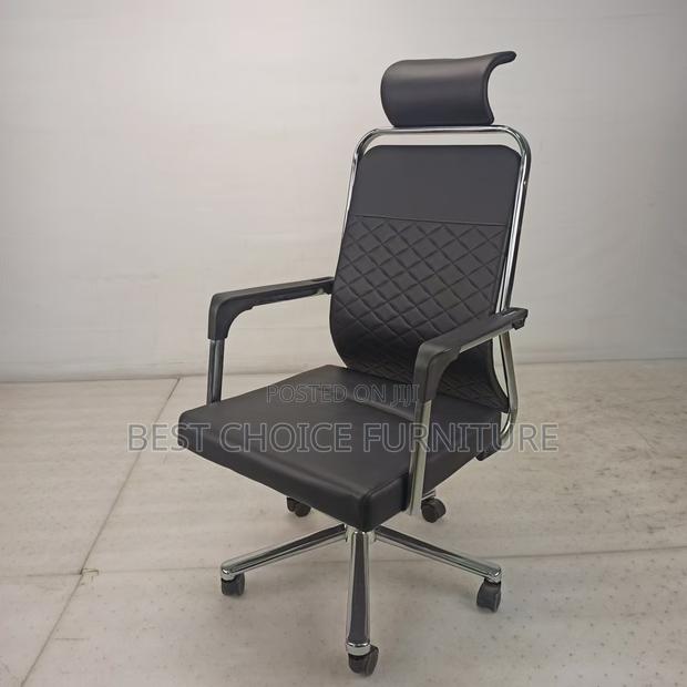 Office Chair : High-Back Executive Office Chair With Quilted Design, - thumbnail 9