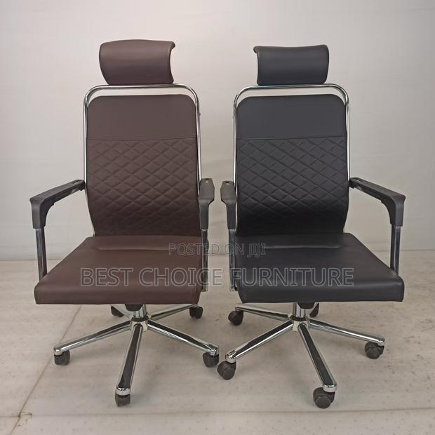 Office Chair : High-Back Executive Office Chair With Quilted Design, - thumbnail 10
