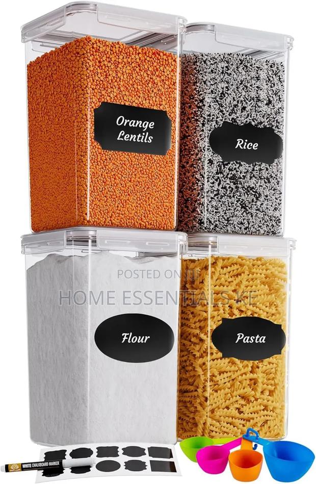 *4pcs Bpa-free Large Airtight Food Storage Containers*6.5l X 4