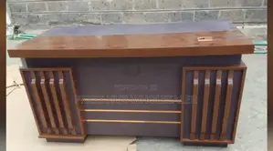 Executive Desk Polished Wood Office Desk