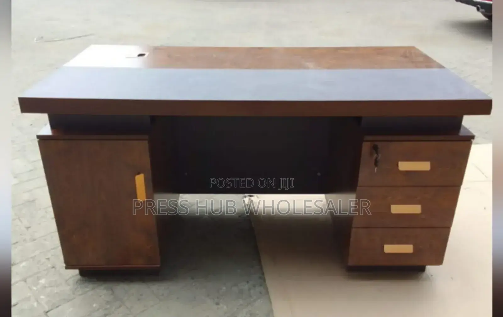 Executive Desk Polished Wood Office Desk√^^