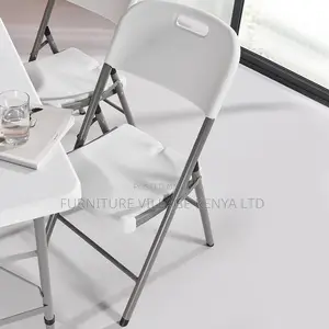 Office Chair; Heavy-duty Plastic Folding Chair