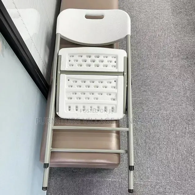 Office Chair; Heavy-duty Plastic Folding Chair