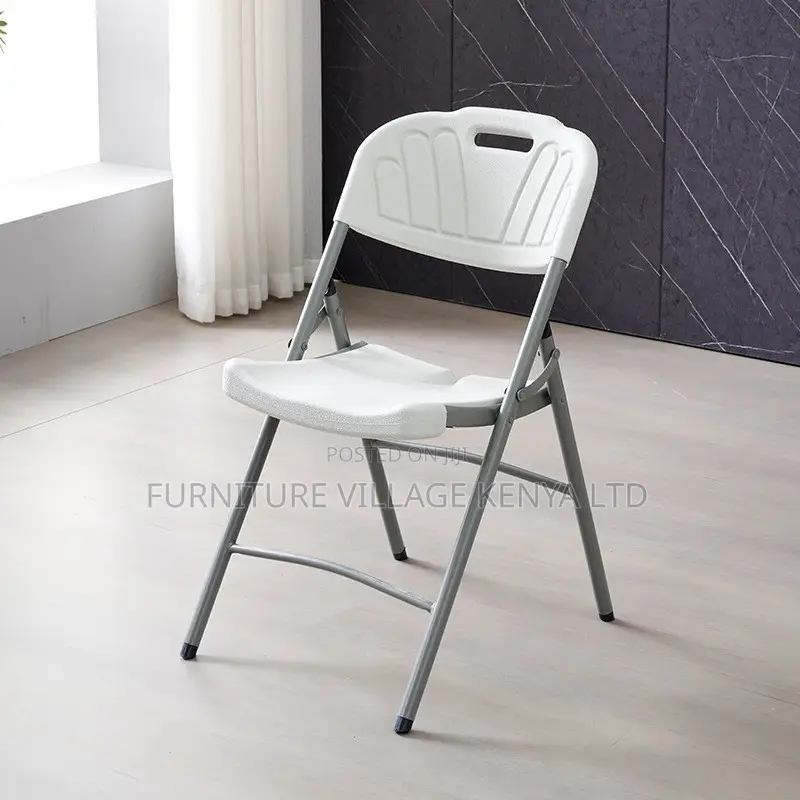 Office Chair; Heavy-duty Plastic Folding Chair