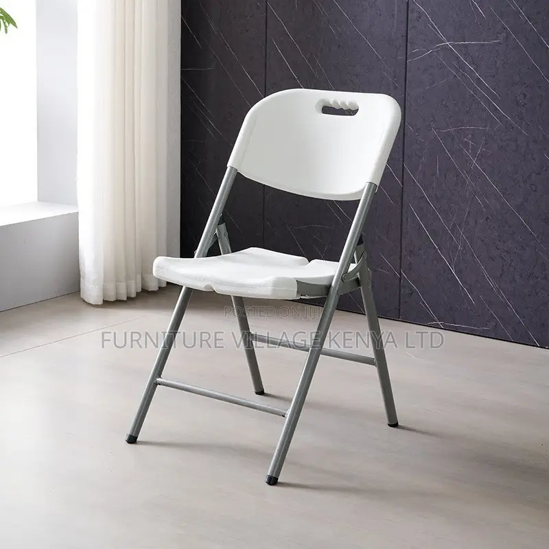 Office Chair; Heavy-duty Plastic Folding Chair