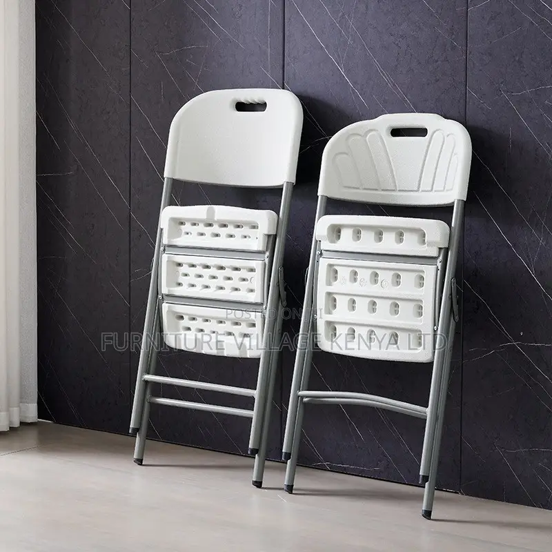 Office Chair; Heavy-duty Plastic Folding Chair