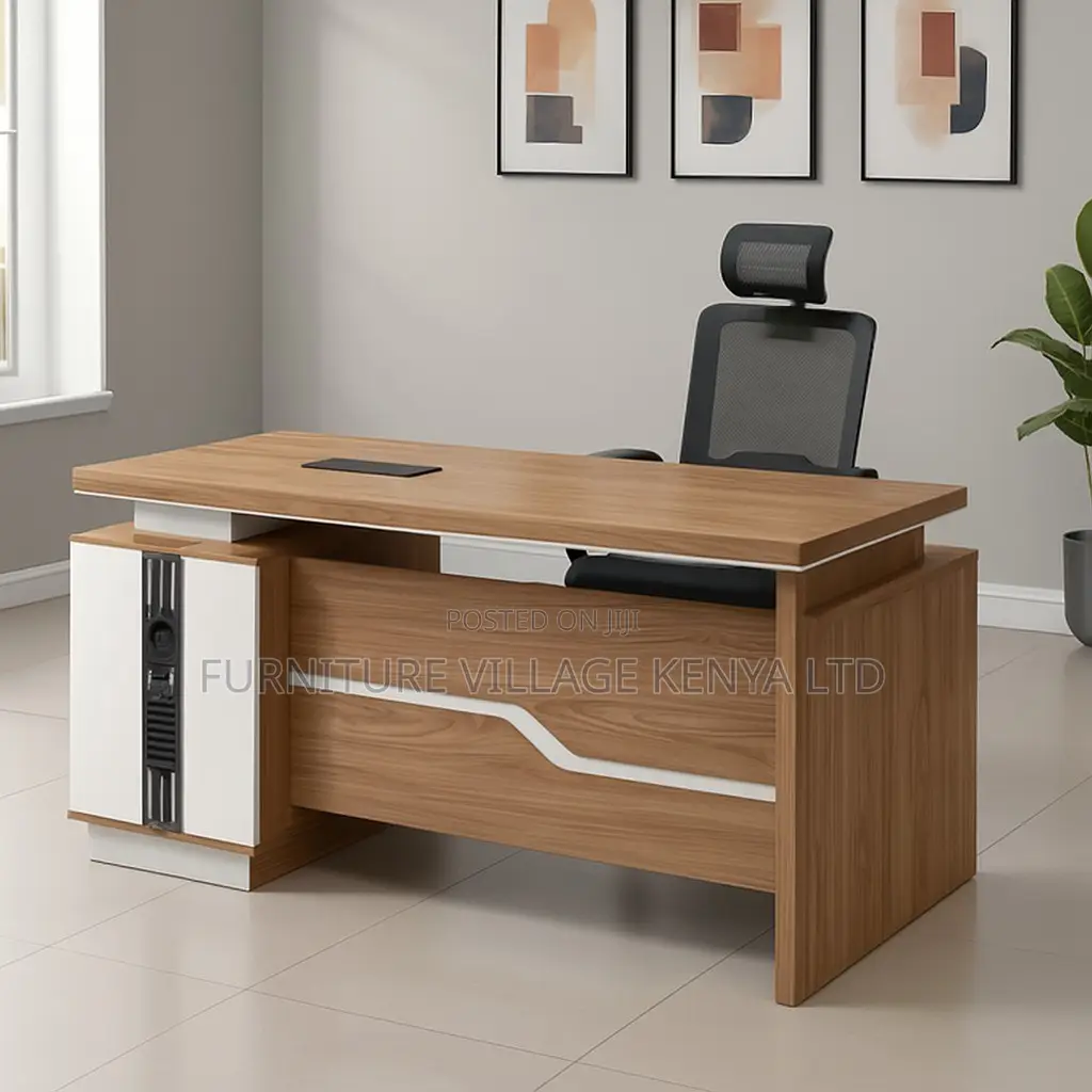 Office Desk; 1600mm Executive L-shaped Desk