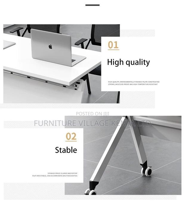 Foldable Table; 1200mm Foldable Training Office Table - thumbnail 4