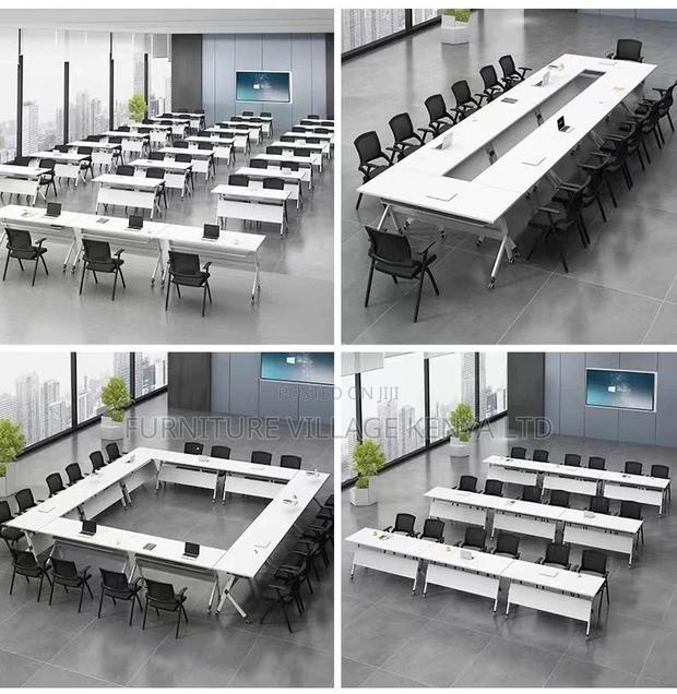 Foldable Table; 1200mm Foldable Training Office Table - thumbnail 10
