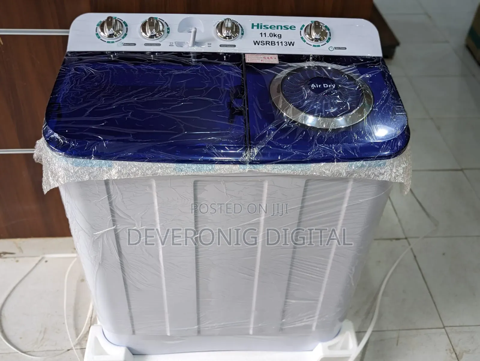 *Hisense Twin Tub Top Load Semi Automatic Washing Machines* 
11 KGS