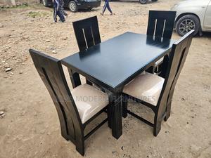 Dining Table Set Black 4 Seater