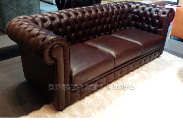 Quality Leather Chesterfield Sofa [3 Seater) - main view