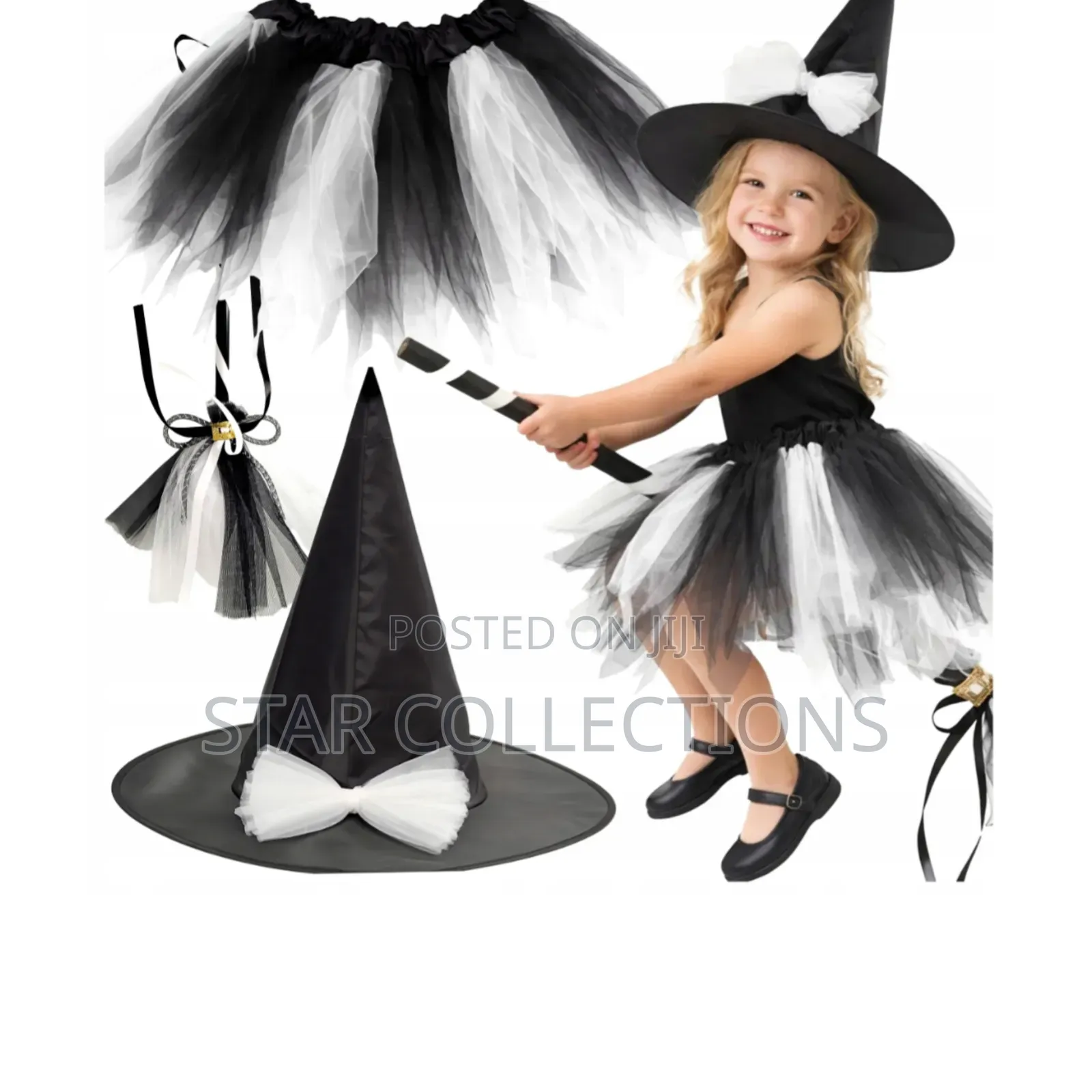 3 in 1 Kids Witch Costume Set