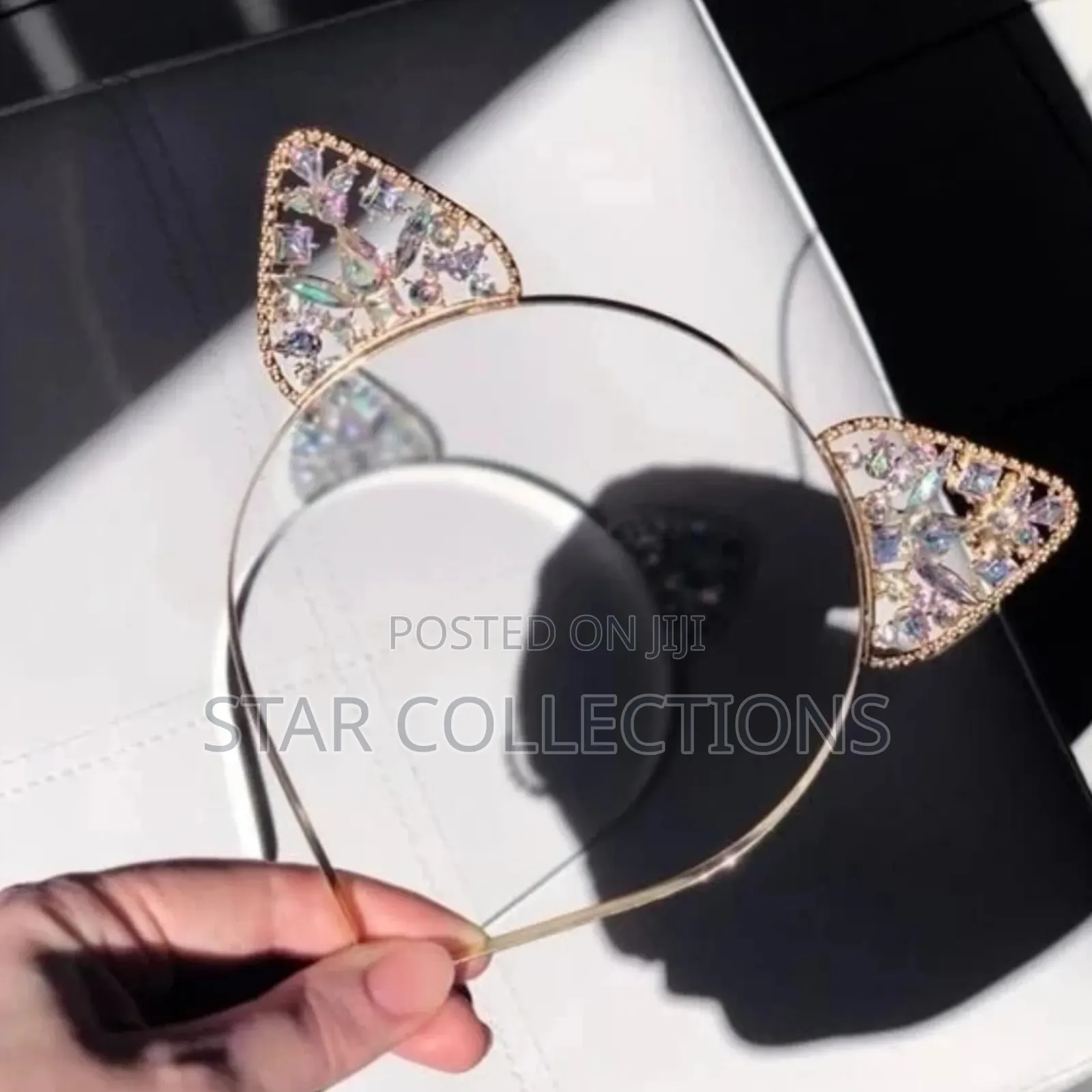 Rhinestone Cat Ear Headband