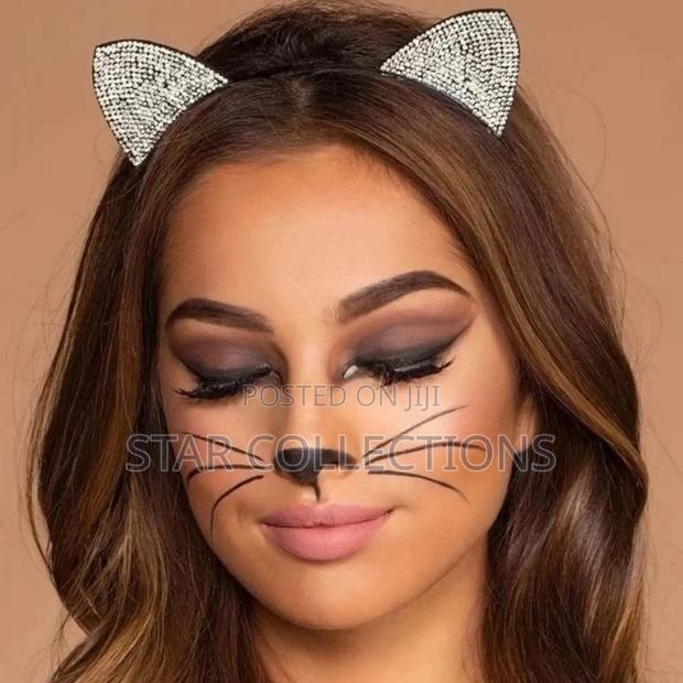 Simple Silver Cat Ear Headband - thumbnail 3