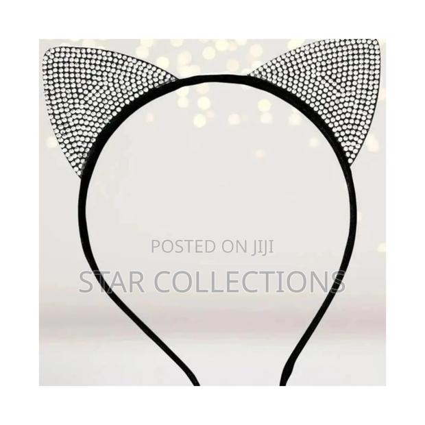 Simple Silver Cat Ear Headband - thumbnail 4