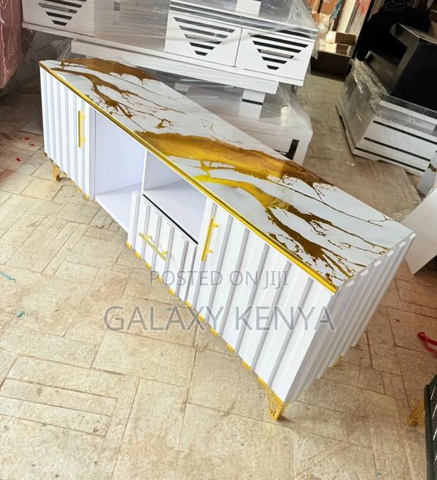 5fts Tv Stand With Marble Top - main view