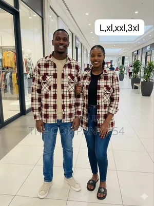Quality Leather Wollen Unisex Long Sleeved Checked Collar Flannel