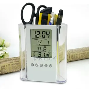 Digital LCD Desk Pen Holder Organizer – Hk