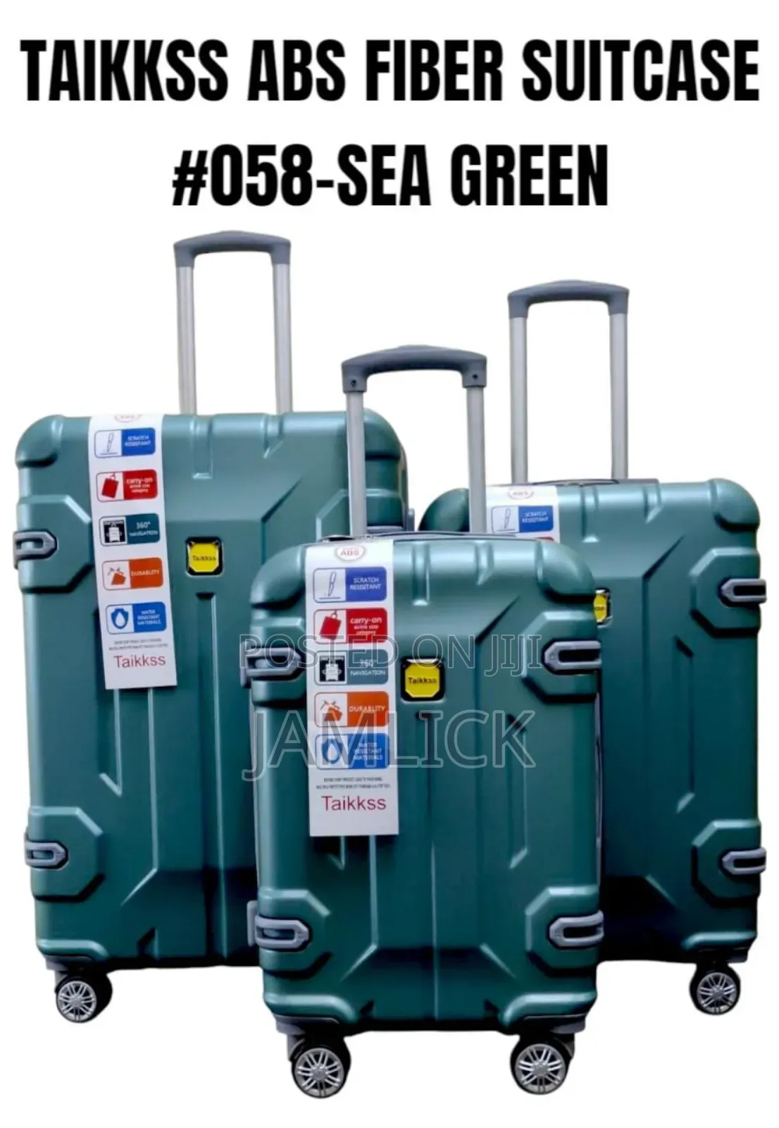 3pcs Taikkss Abs Fiber Suitcase Set