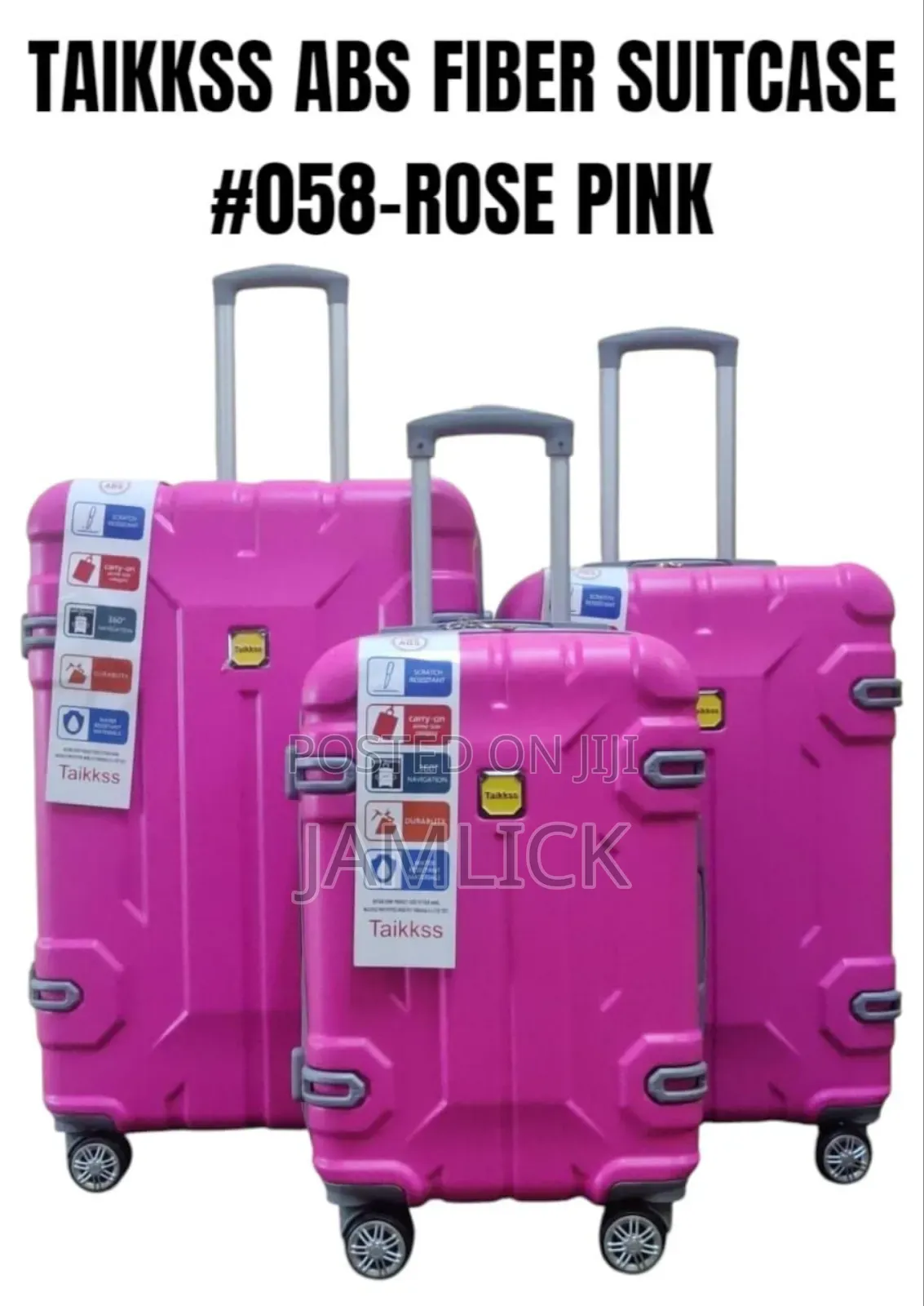 3pcs Taikkss Abs Fiber Suitcase Set