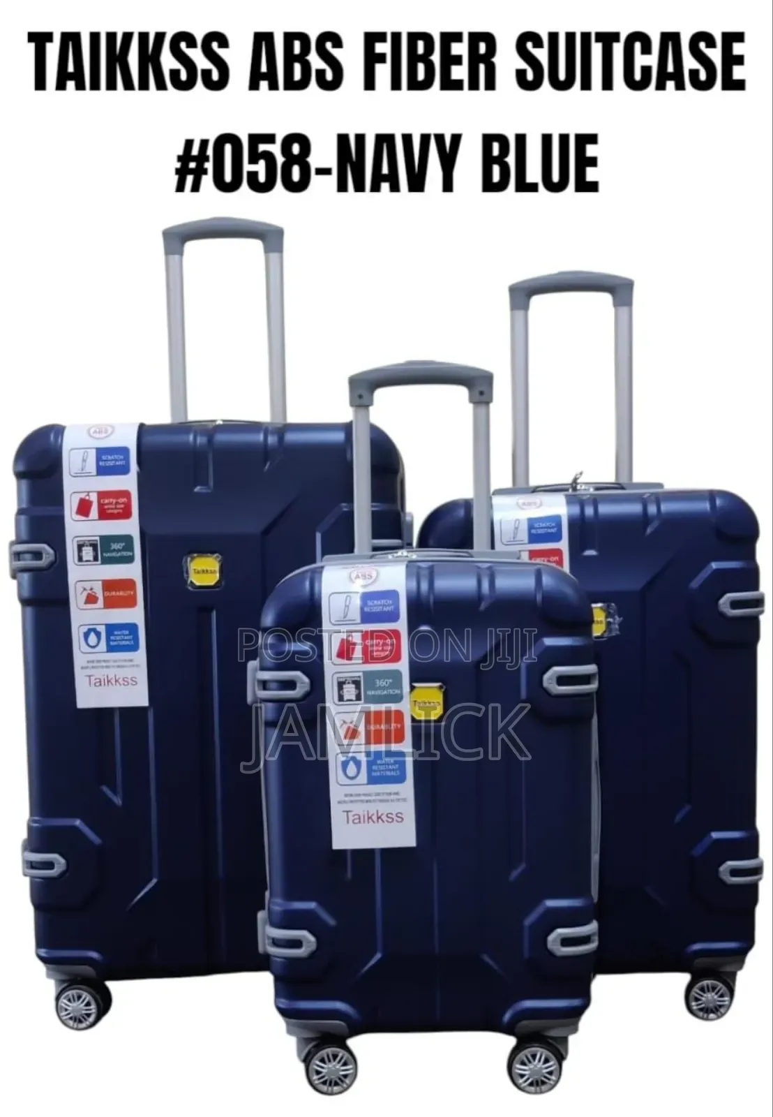 3pcs Taikkss Abs Fiber Suitcase Set