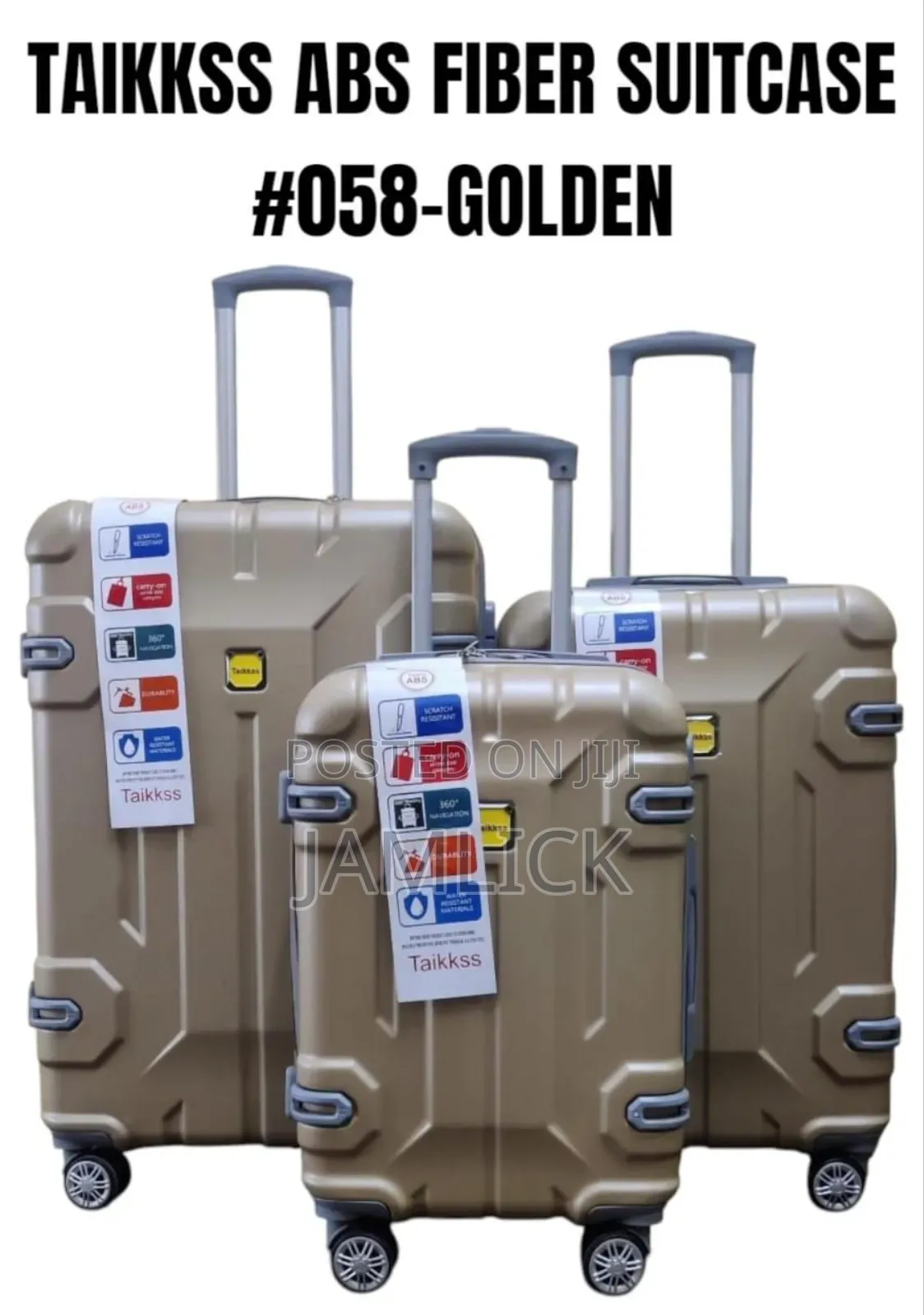 3pcs Taikkss Abs Fiber Suitcase Set