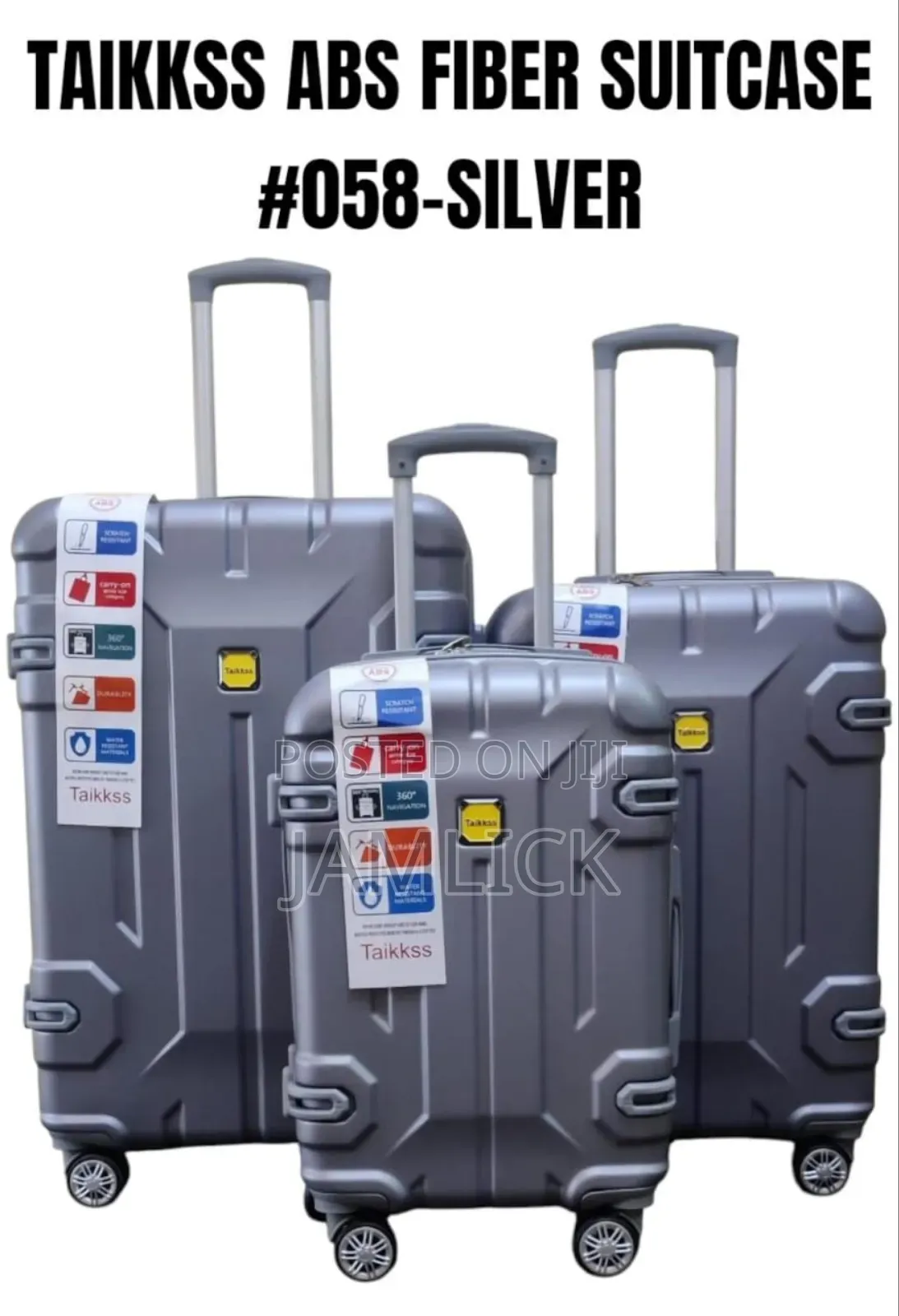 3pcs Taikkss Abs Fiber Suitcase Set