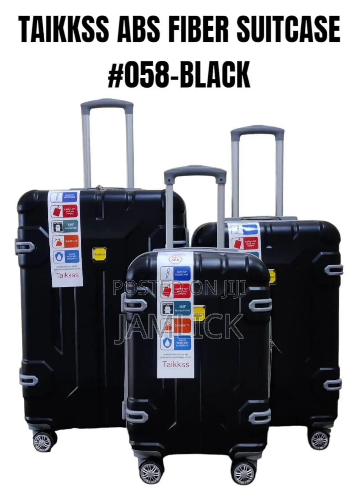 3pcs Taikkss Abs Fiber Suitcase Set
