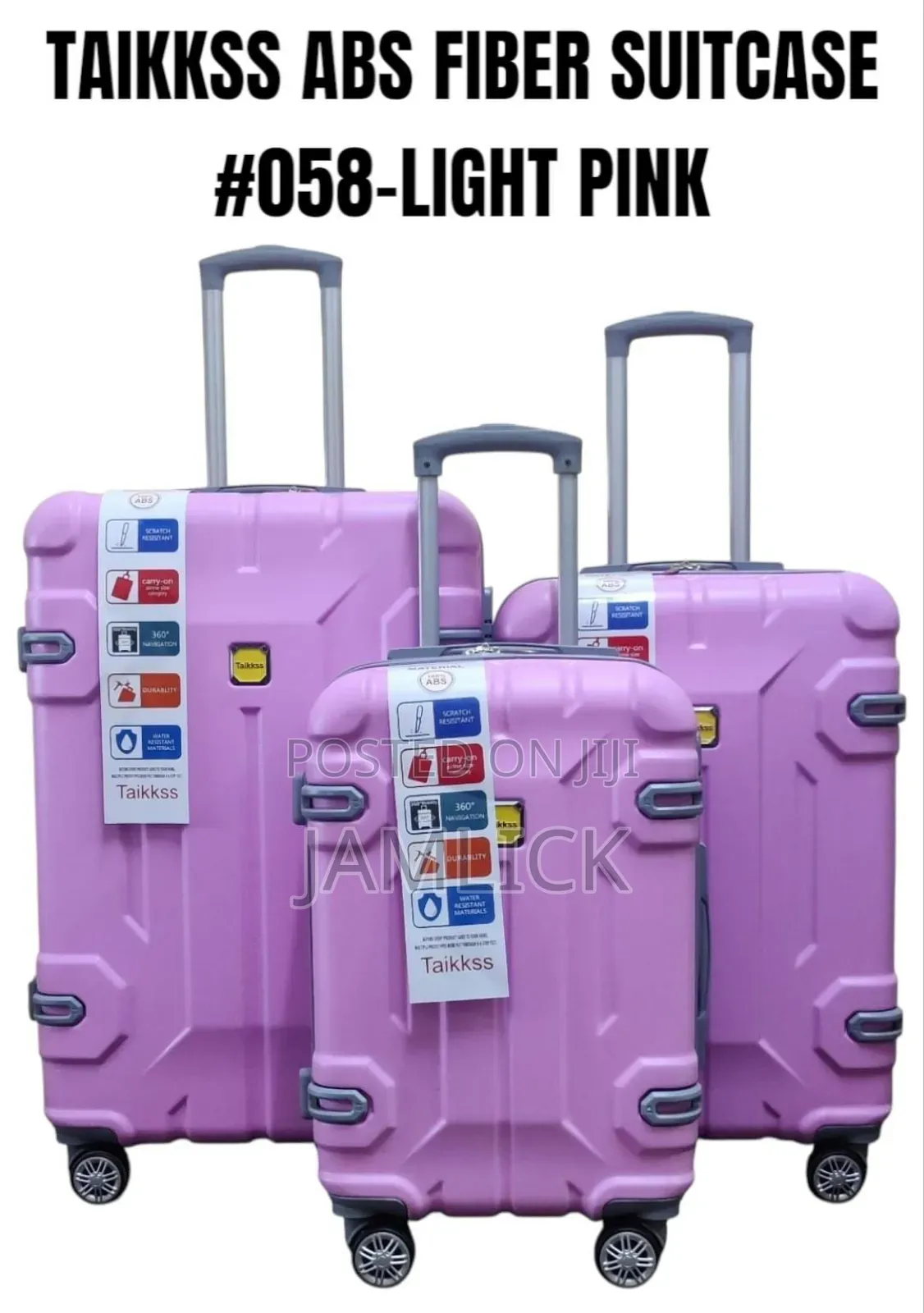 3pcs Taikkss Abs Fiber Suitcase Set