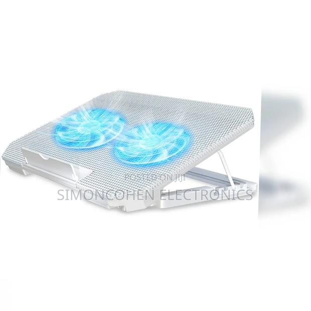 Adjustable Laptop Stand With Cooling Pad - thumbnail 3