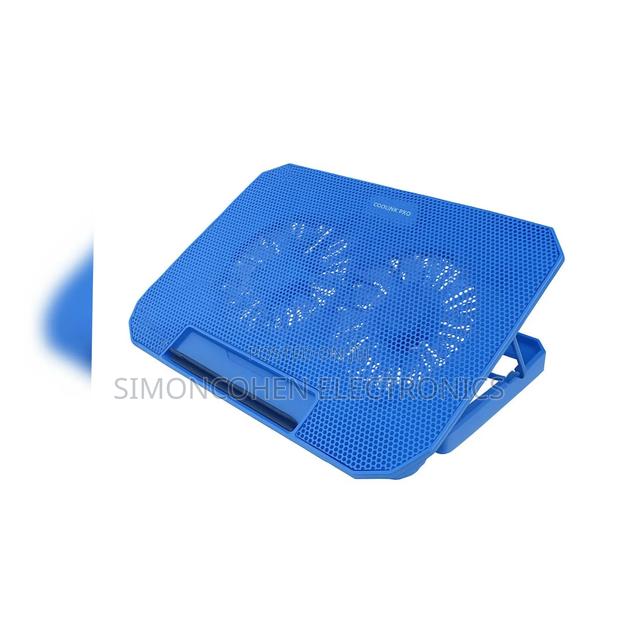 Adjustable Laptop Stand With Cooling Pad - thumbnail 4